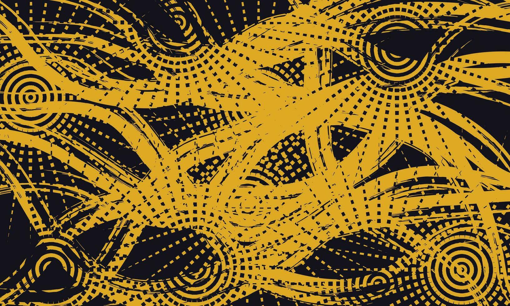 resumen sucio amarillo y negro grunge textura antecedentes con trama de semitonos estilo, vector grunge antecedentes negro y amarillo color