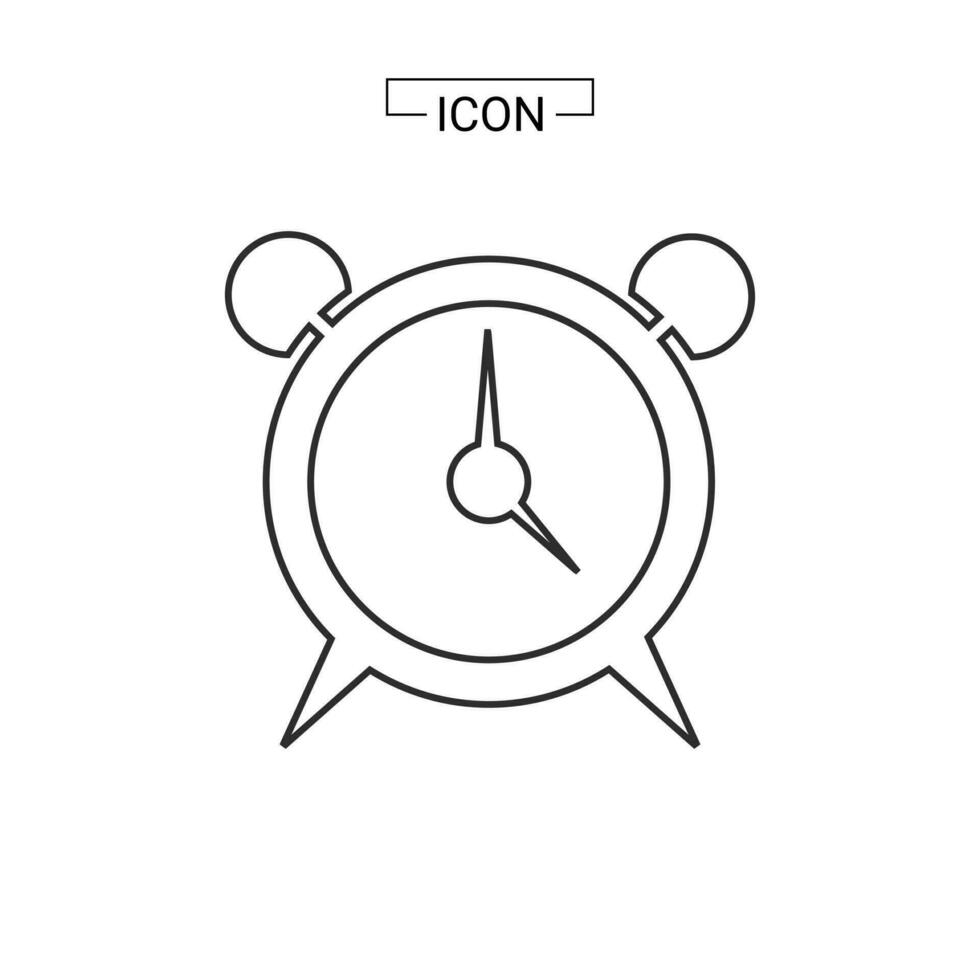 Alarm clock icon vector illustration