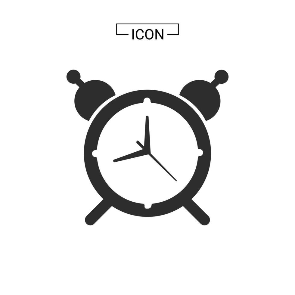 Alarm clock icon vector illustration