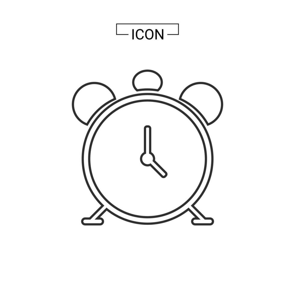 ilustración de vector de icono de reloj de alarma