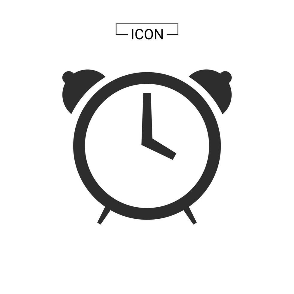 ilustración de vector de icono de reloj de alarma