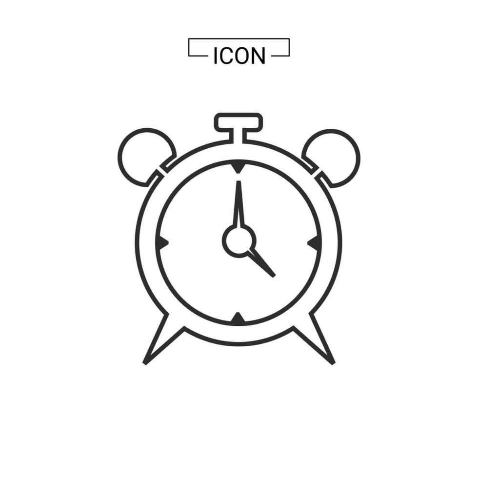 Alarm clock icon vector illustration