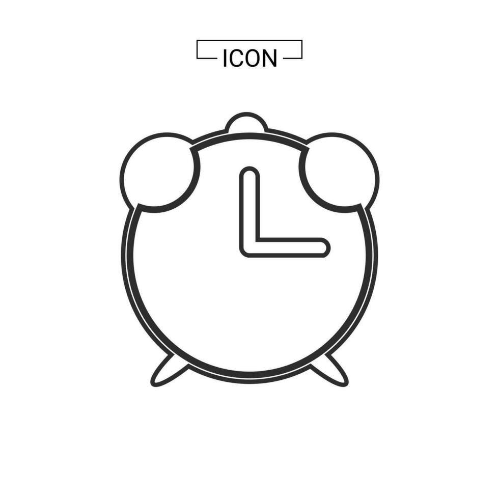 Alarm clock icon vector illustration