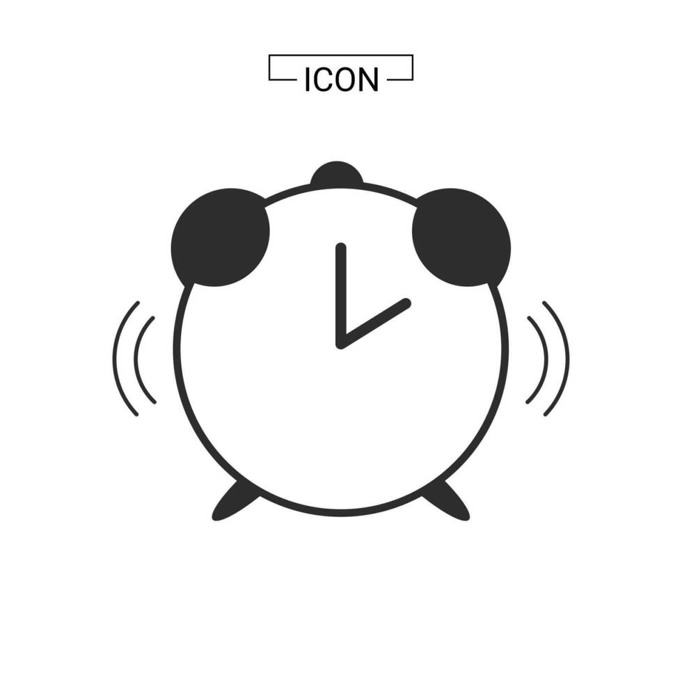 Alarm clock icon vector illustration