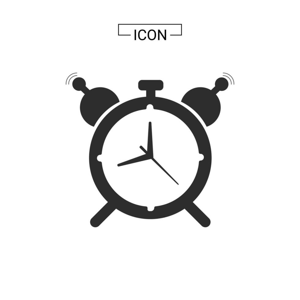Alarm clock icon vector illustration