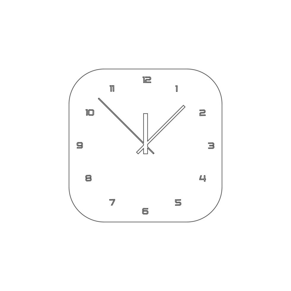 realistic circle shaped analog clock vector