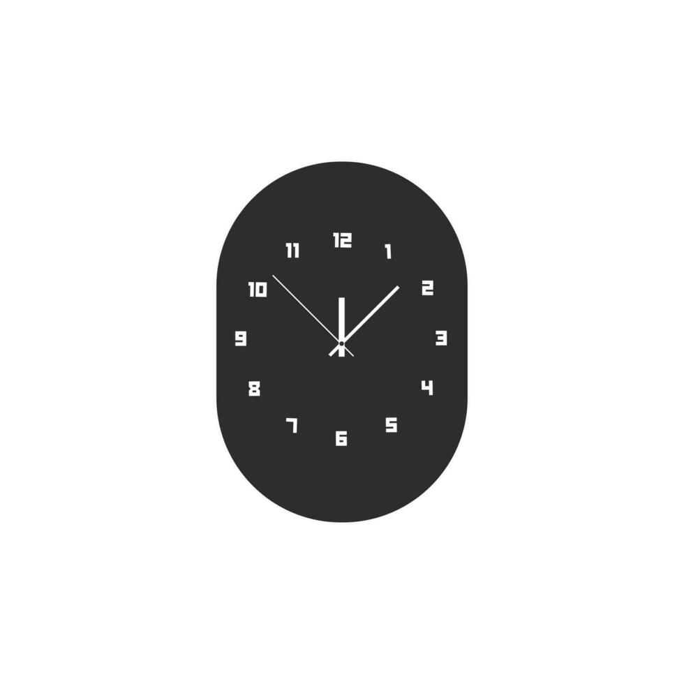 realistic circle shaped analog clock vector