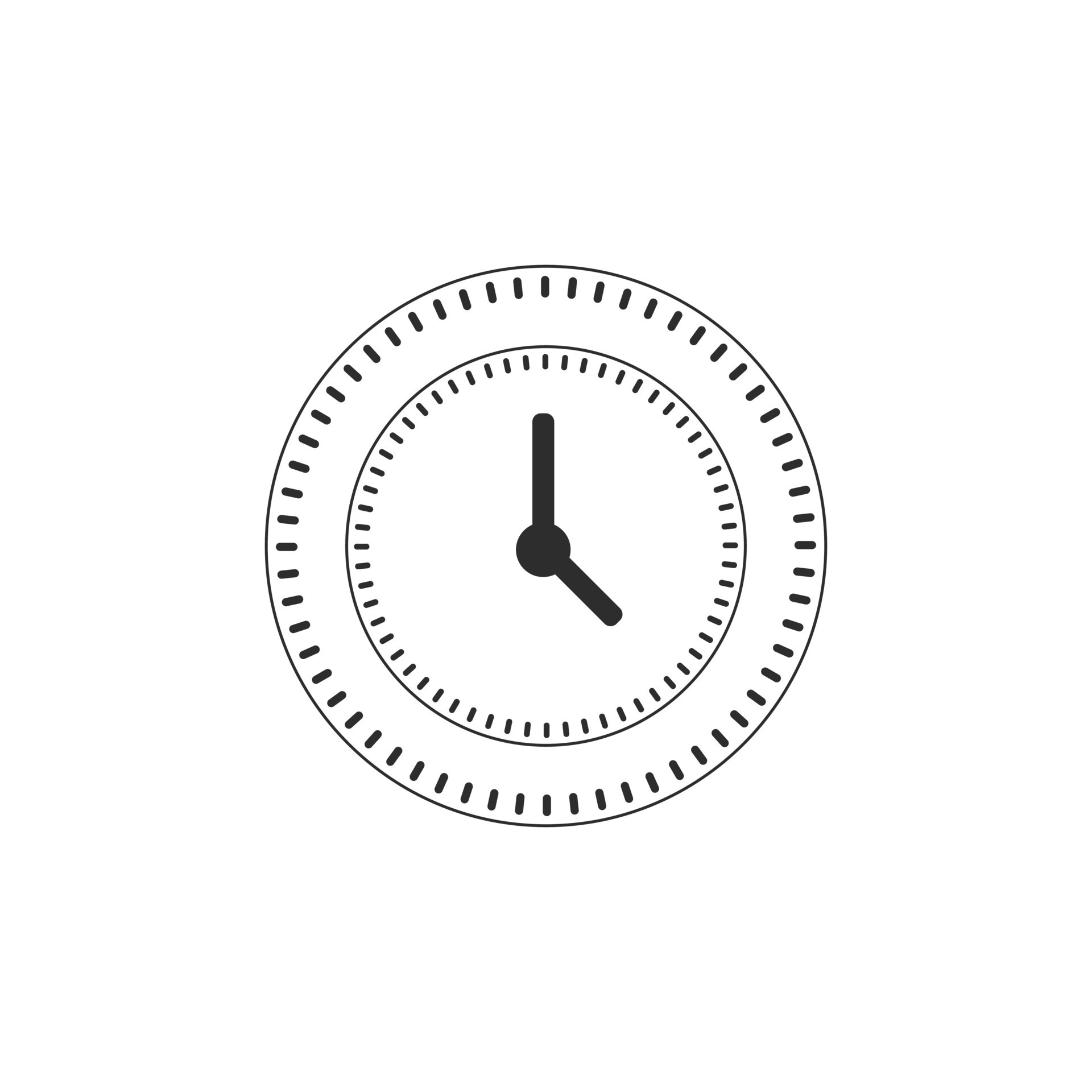 realistic circle shaped analog clock 28200735 Vector Art at Vecteezy
