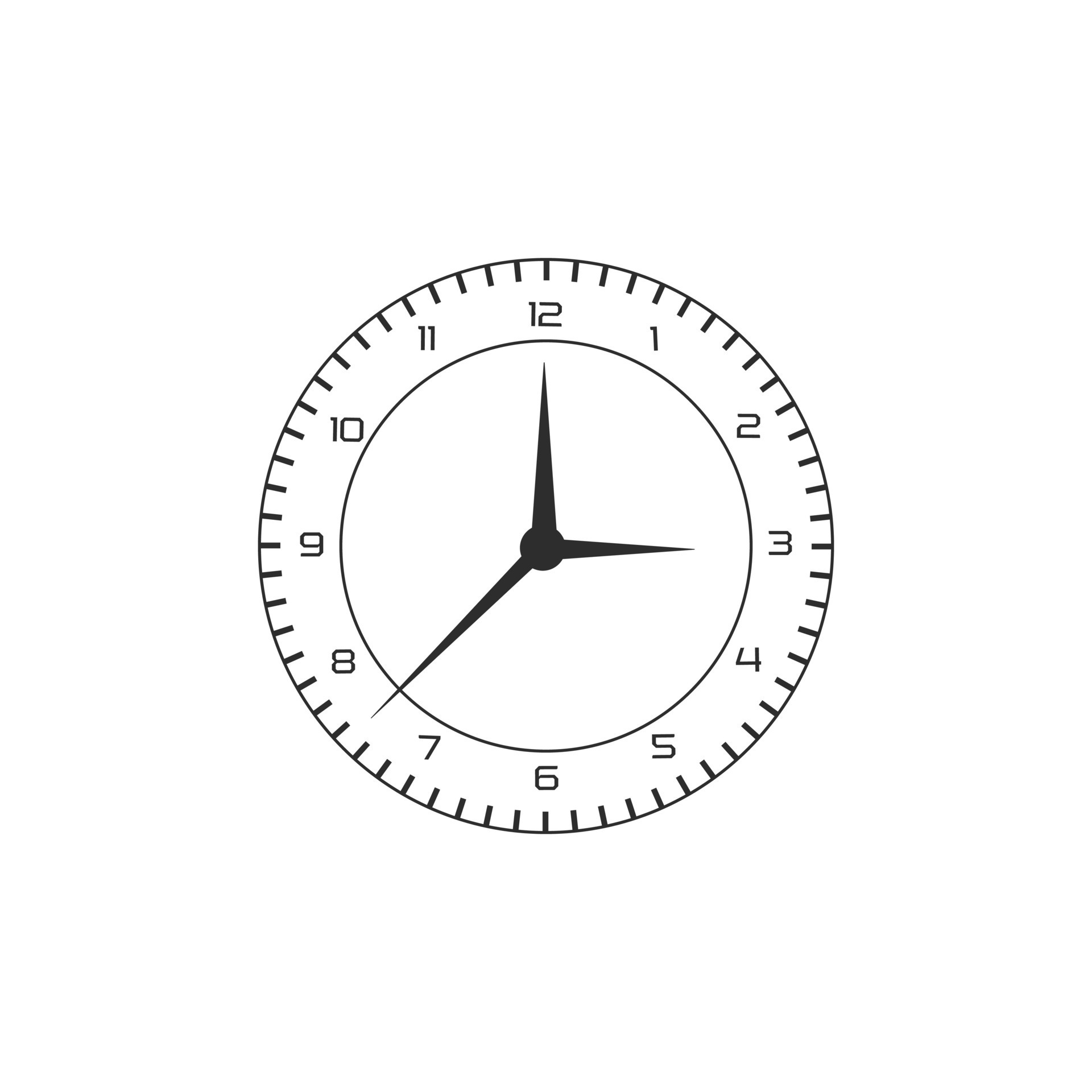 realistic circle shaped analog clock 28200740 Vector Art at Vecteezy