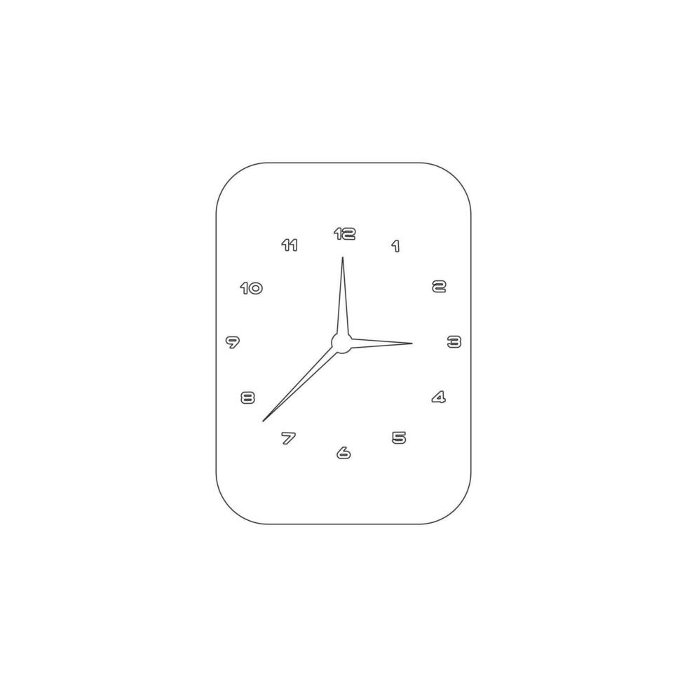 realistic circle shaped analog clock vector