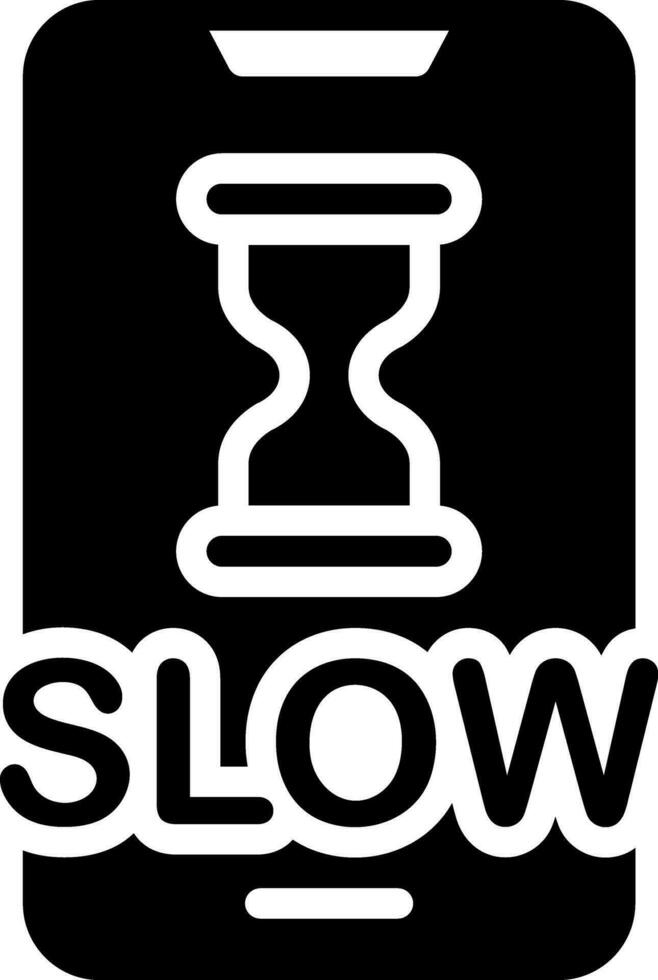 solid icon for slow vector