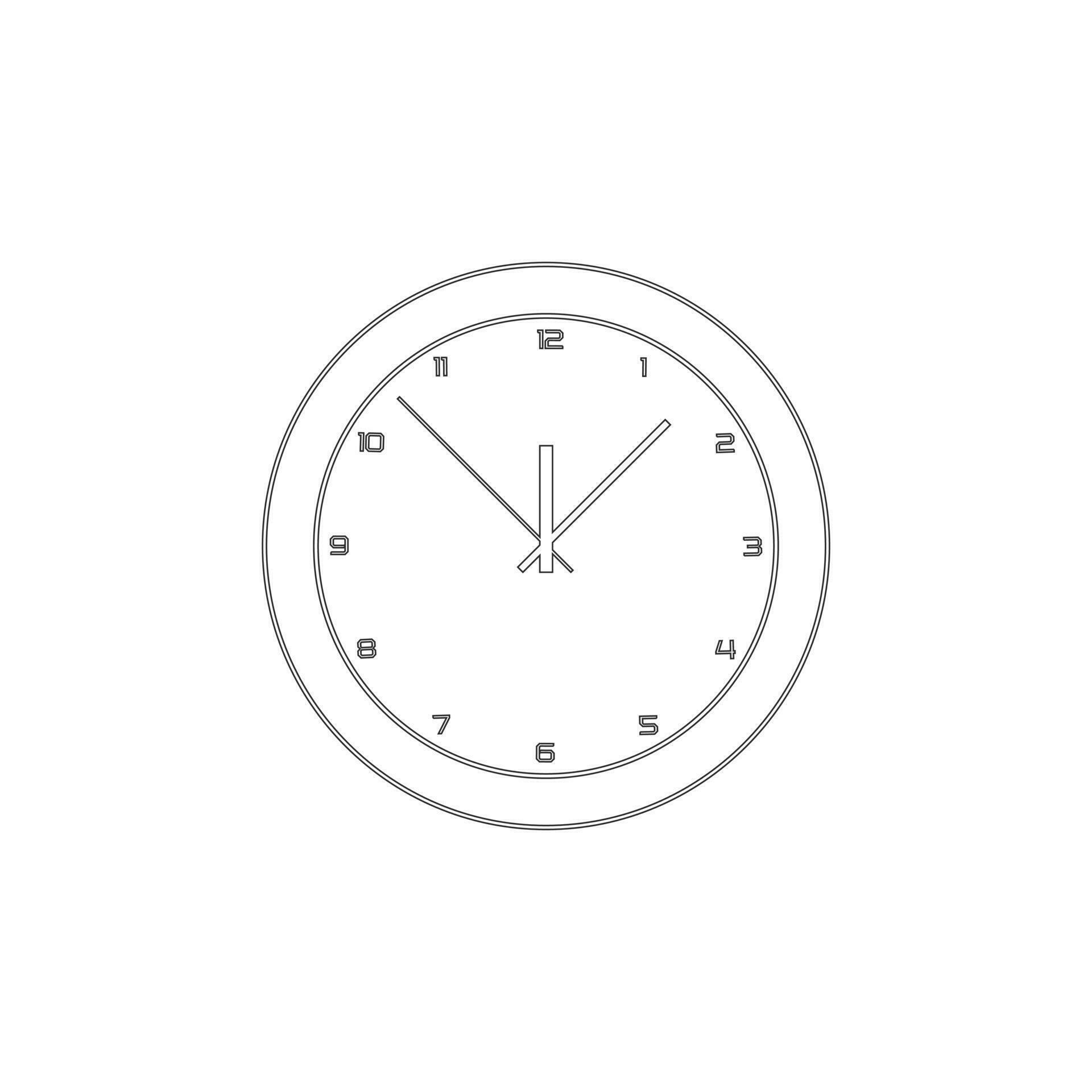 realistic circle shaped analog clock 28200798 Vector Art at Vecteezy