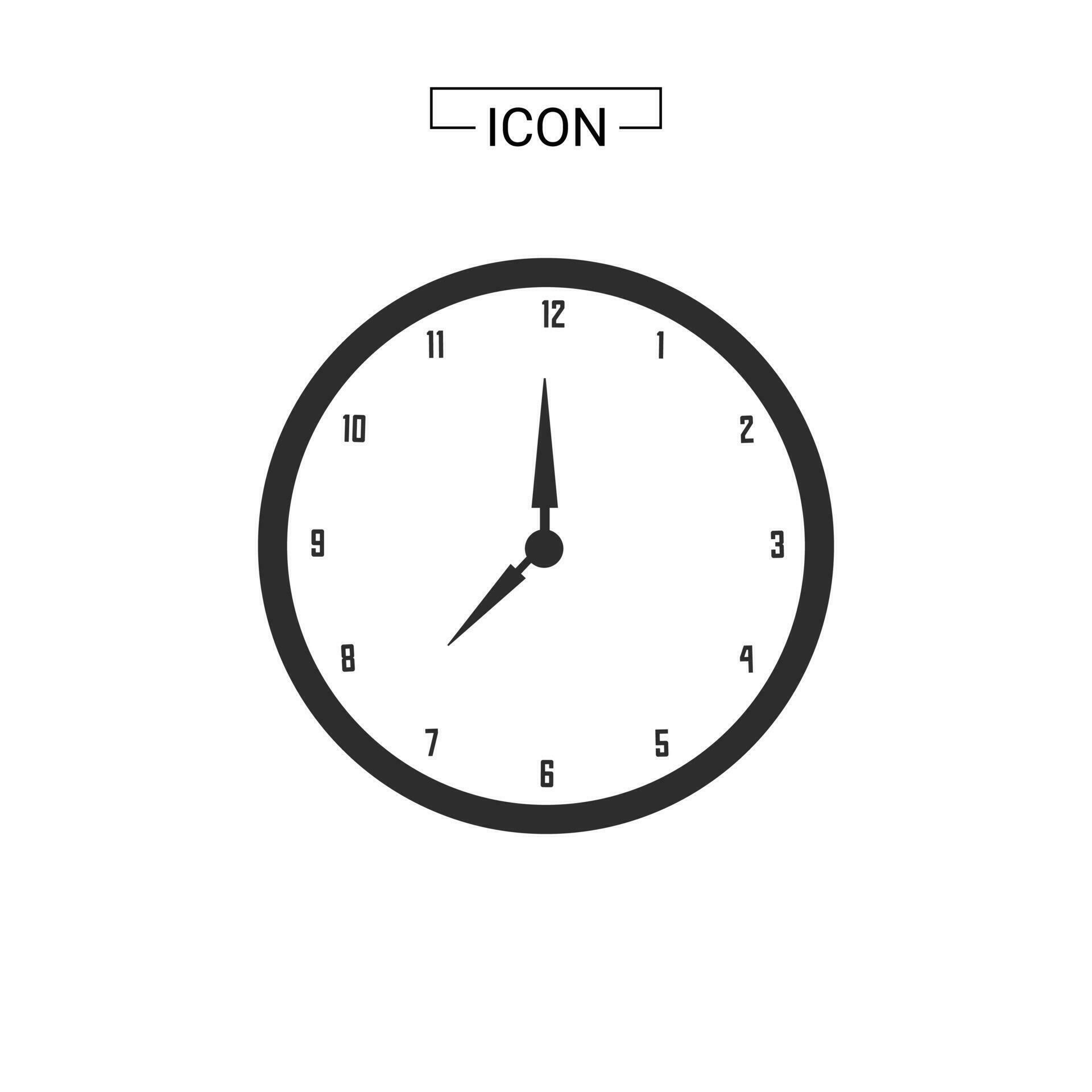 realistic circle shaped analog clock 28200803 Vector Art at Vecteezy