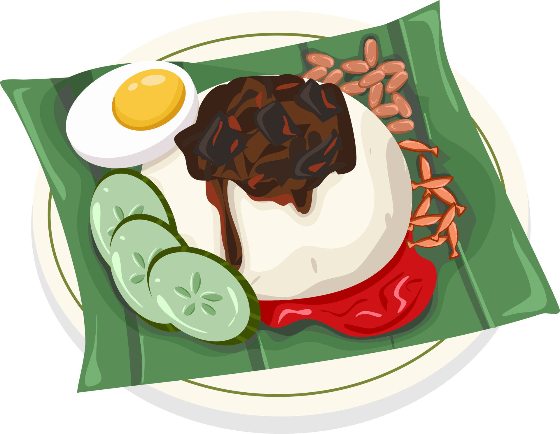 Nasi Lemak Illustration 28200924 PNG