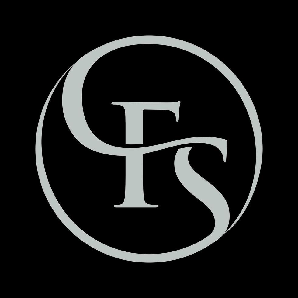 el logo para el F s empresa vector