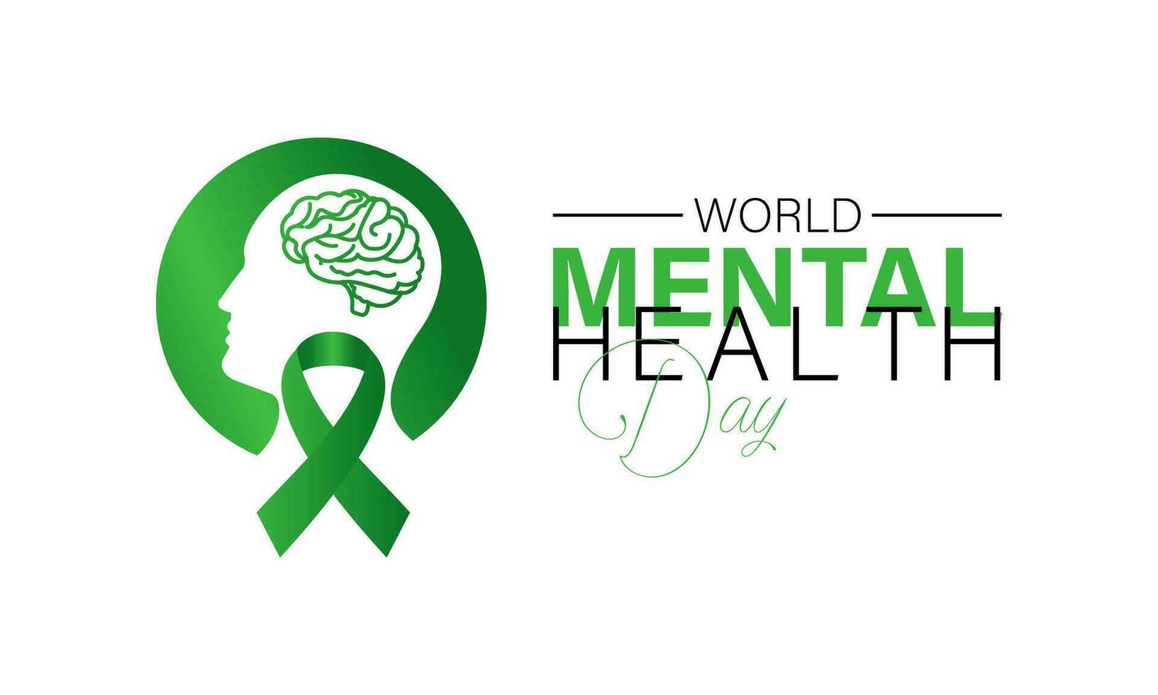 World Mental Health day is observed every year on October 10 .Banner, poster, card, background design. vector