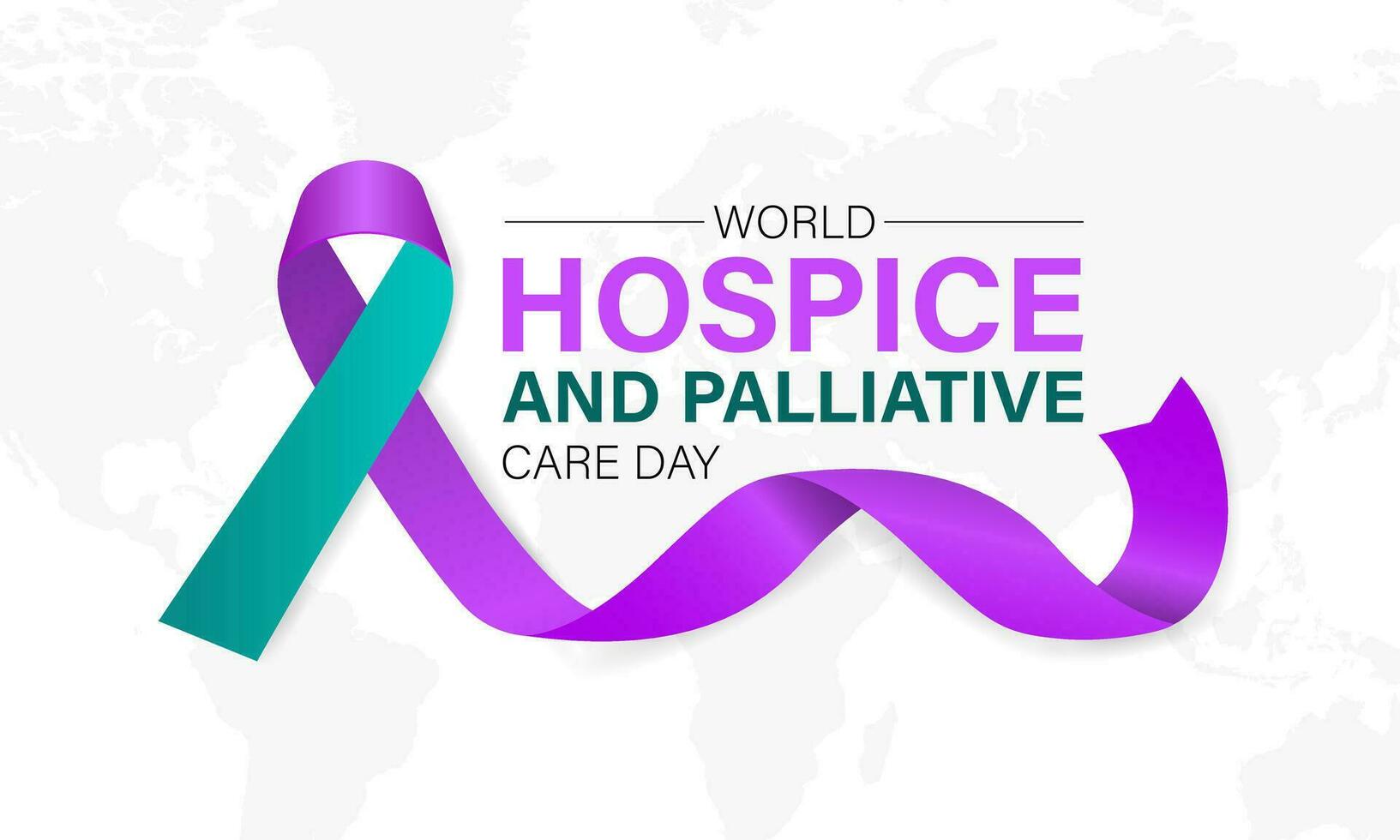 Hospice and Palliative care day is observed each year in October . Banner, poster, card, background design. vector