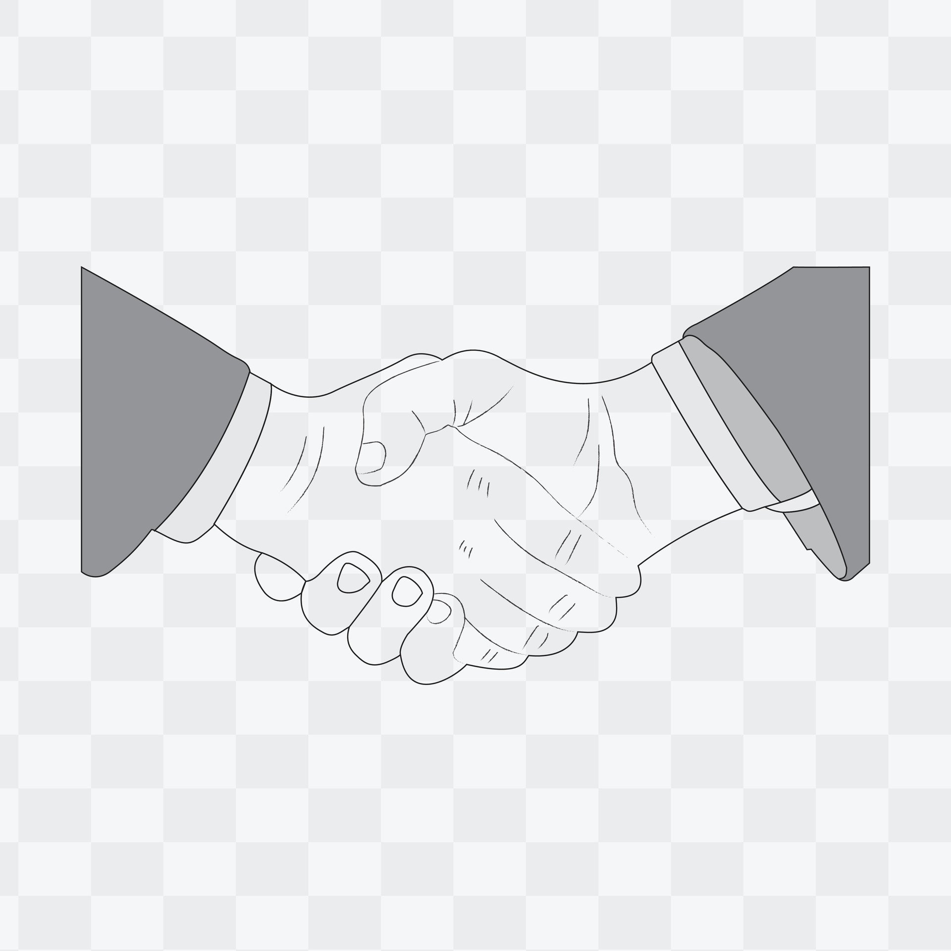 Hand handshake, vector, line art, eps. 28201058 Vector Art at Vecteezy