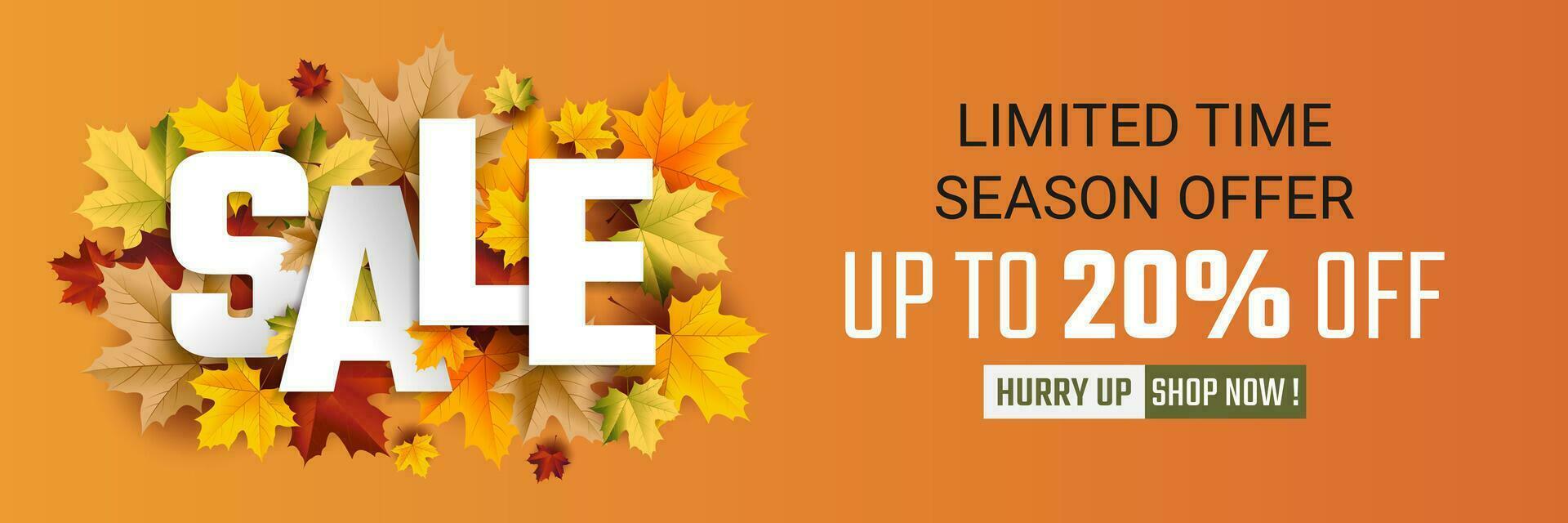 Autumn Sale Background 2023, set of abstract backgrounds with leave frame, autumn sale, landscape banner, posters, cover design templates, social media wallpaper stories vector
