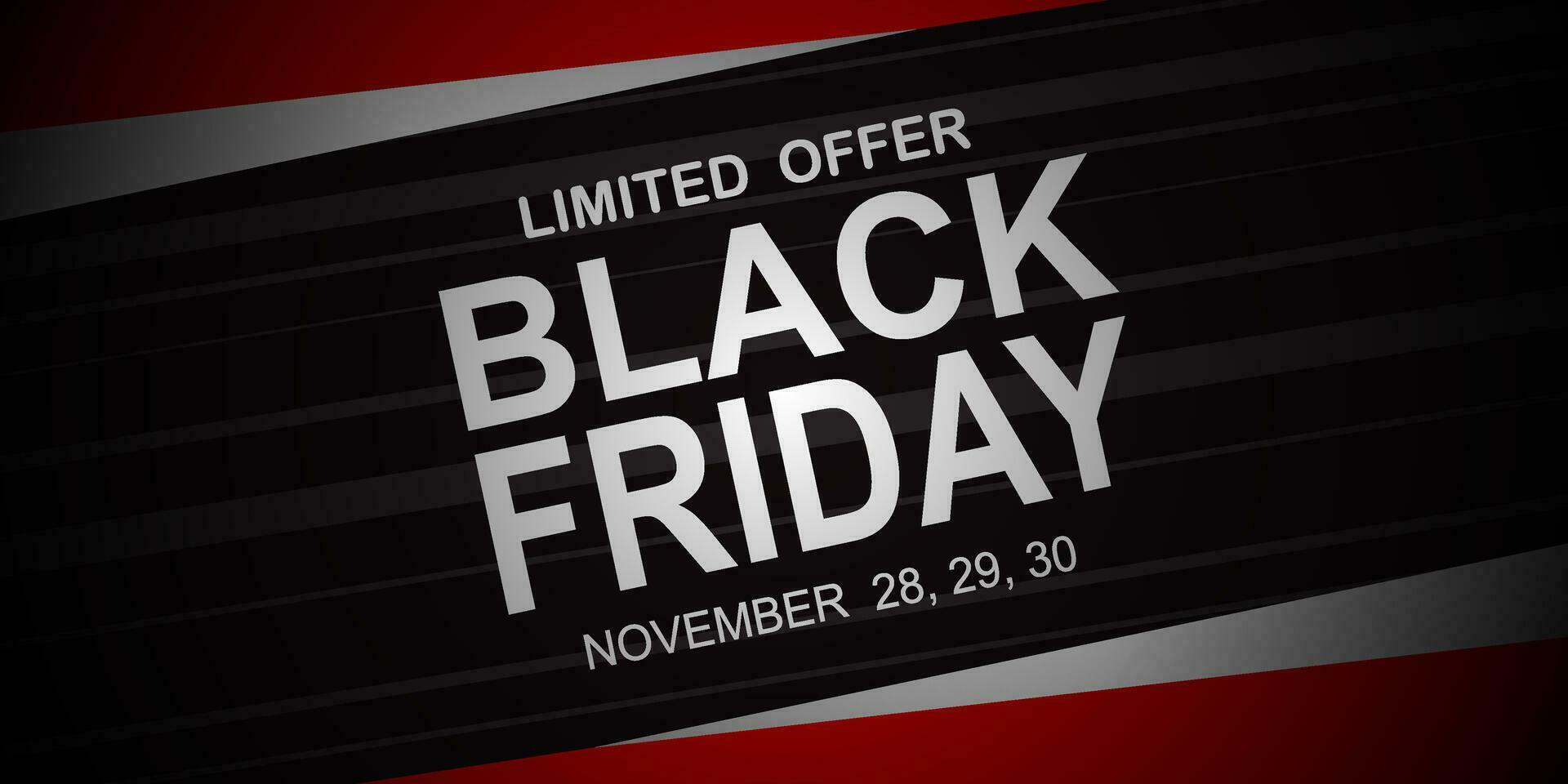 Black friday sale banner vector