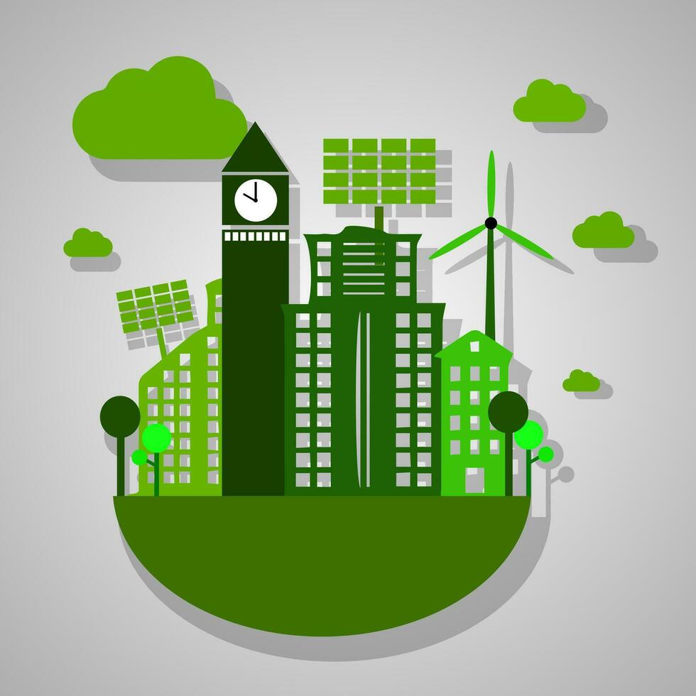 Save the planet Go Green concept design template vector