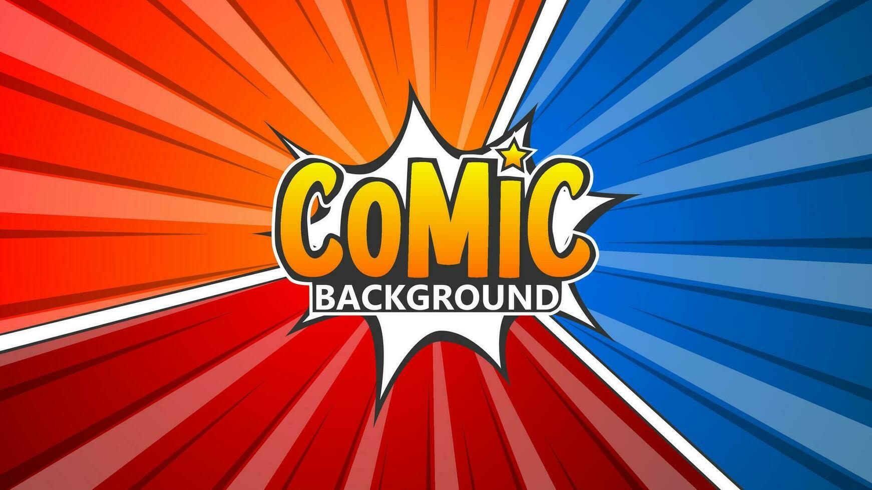 Fight background comic style design. Vector illustration