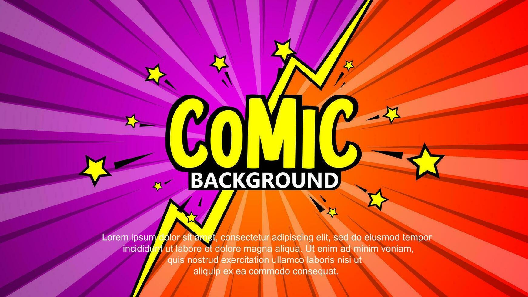 Fight background comic style design. Vector illustration