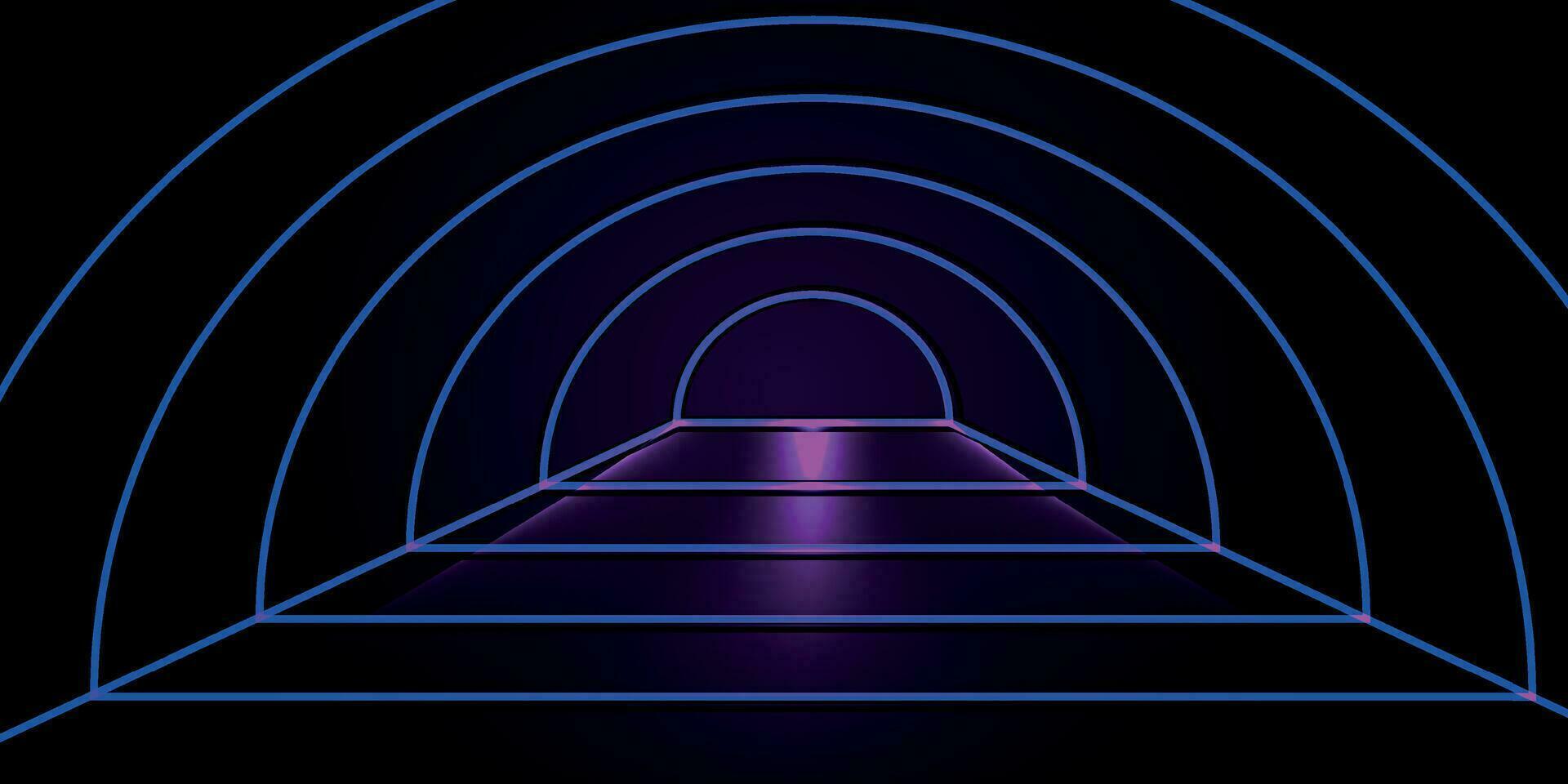 Catwalk Cyber Star Event Show Stage Game Podium Light Neon Lighting Podium Sale vector