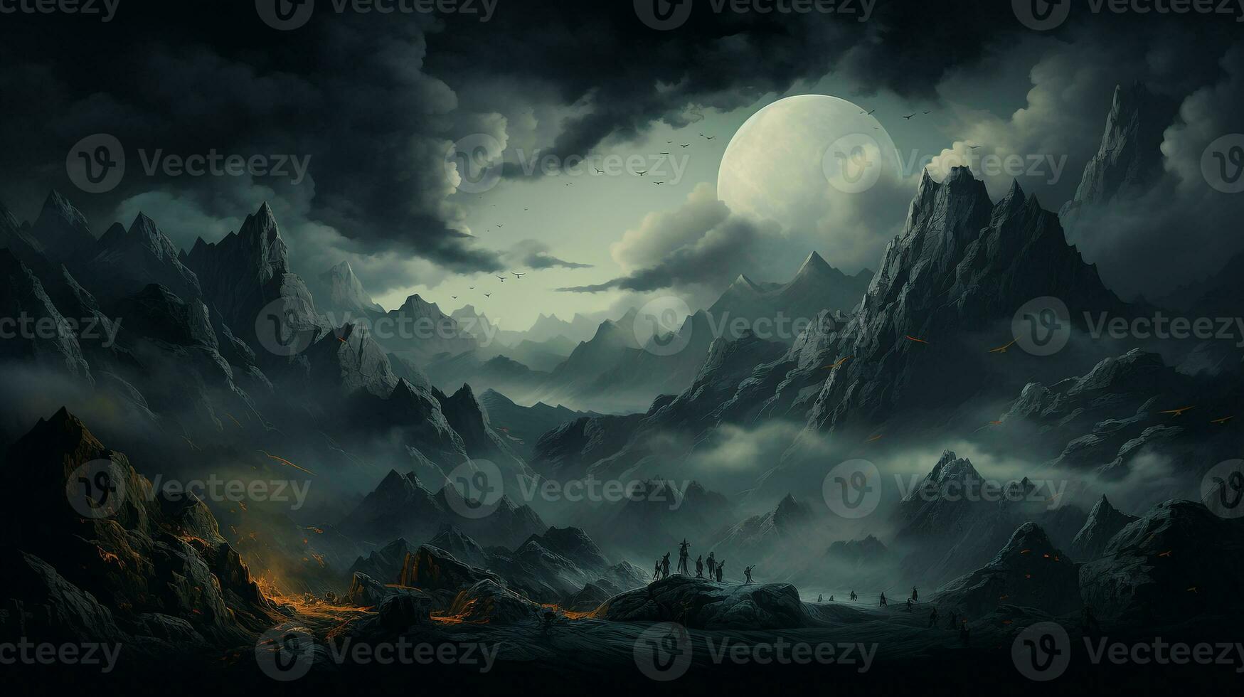 mountain background texture ai photo