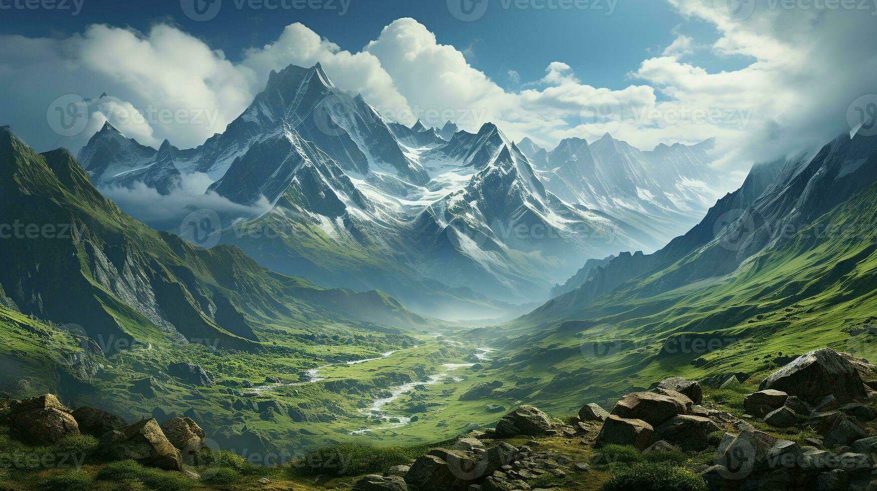 mountain background texture ai photo