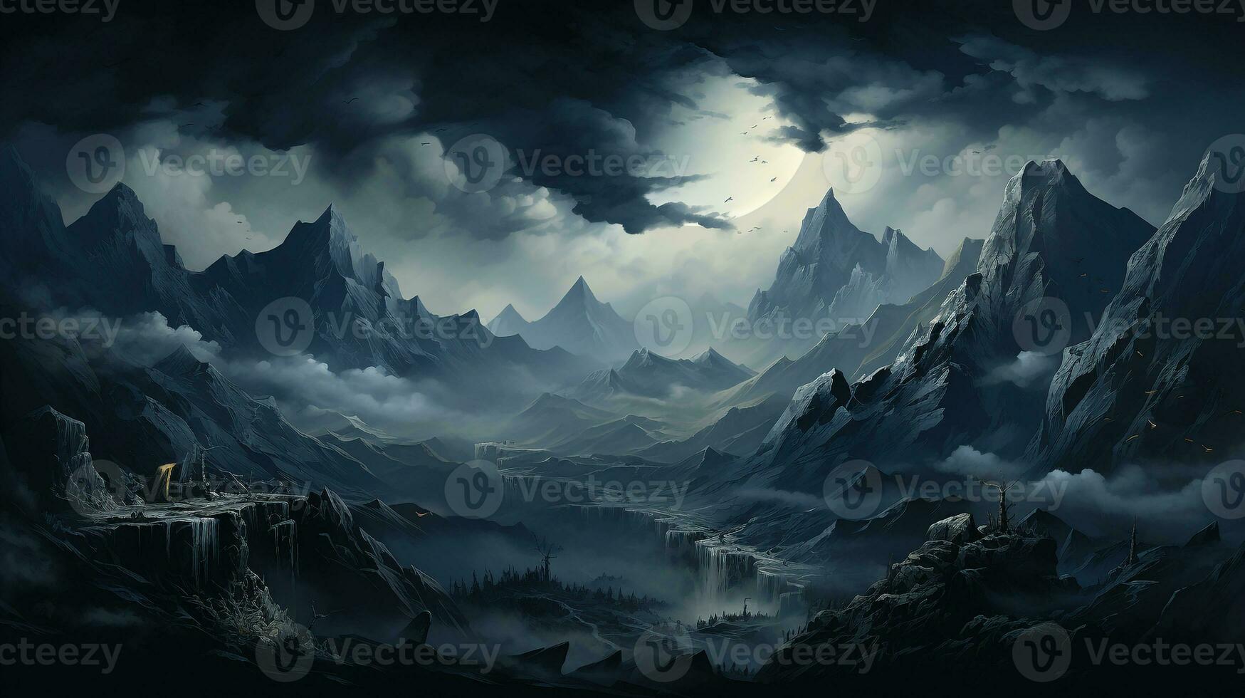 mountain background texture ai photo
