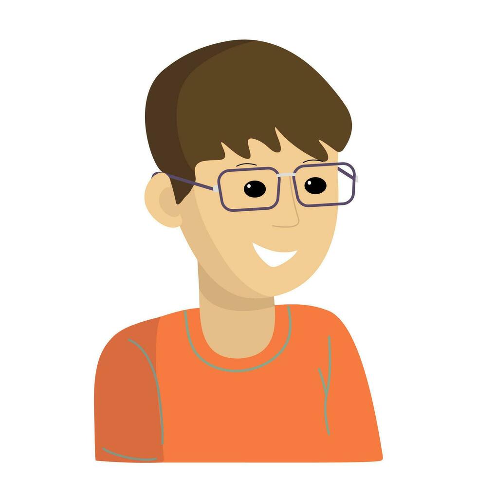 Man with Eye glasses. vector