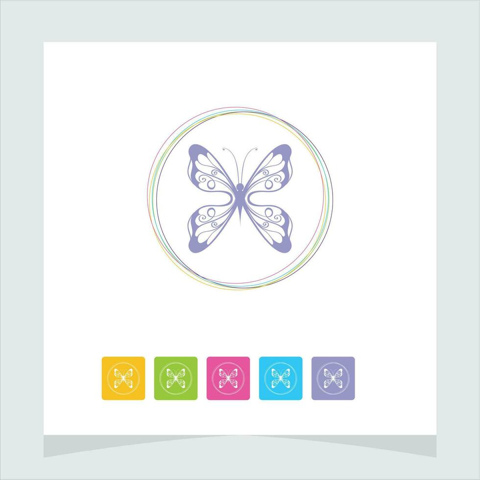 Butterfly icon vector illustration eps10.