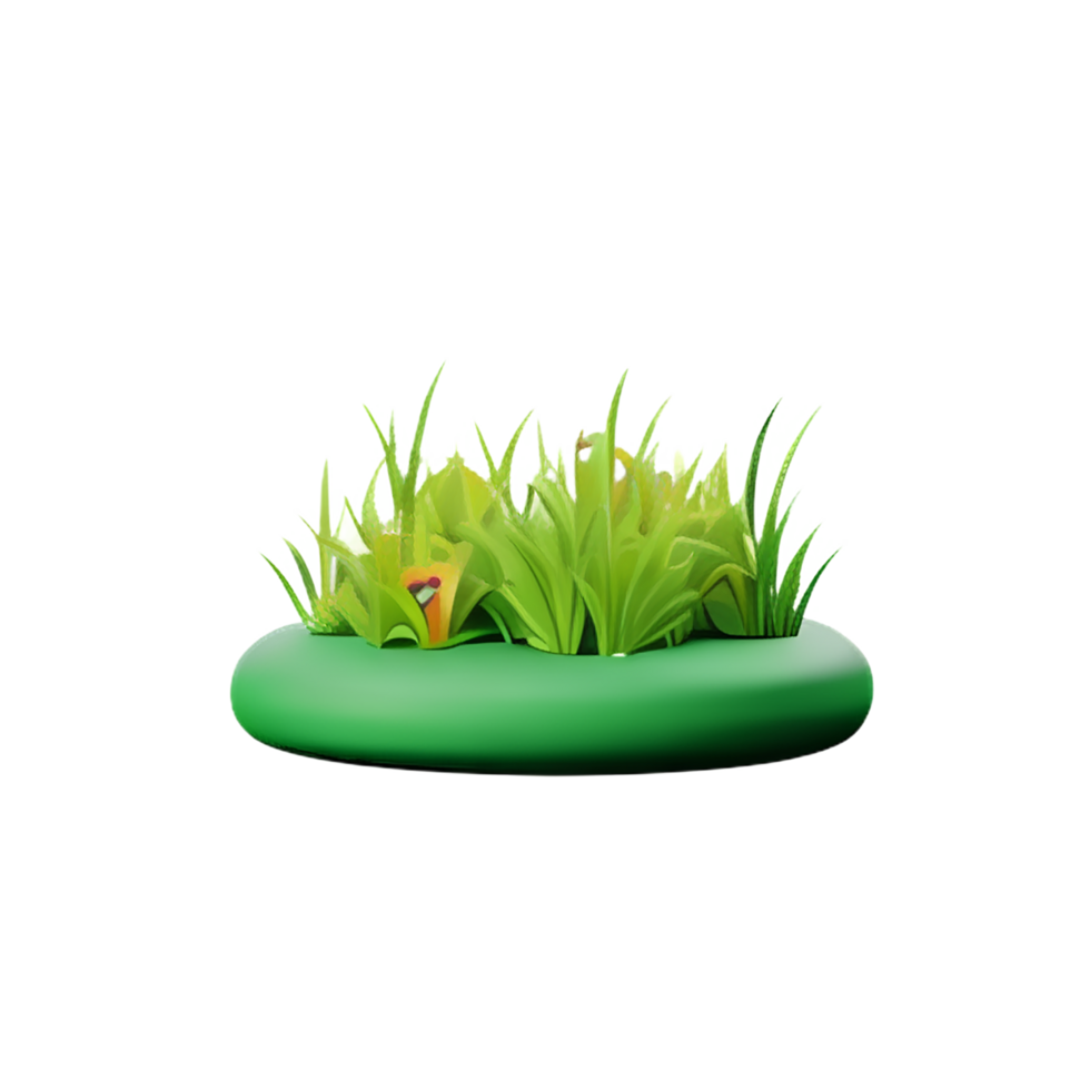 gräs 3d ikon illustration png