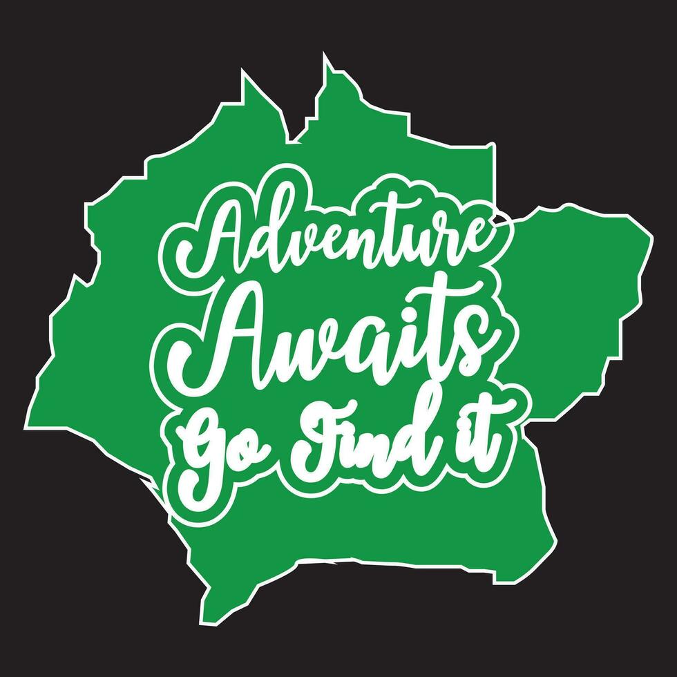 Adventure dark t shirt design vector