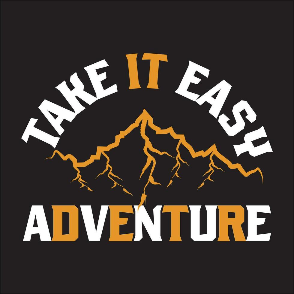 Adventure dark t shirt design vector