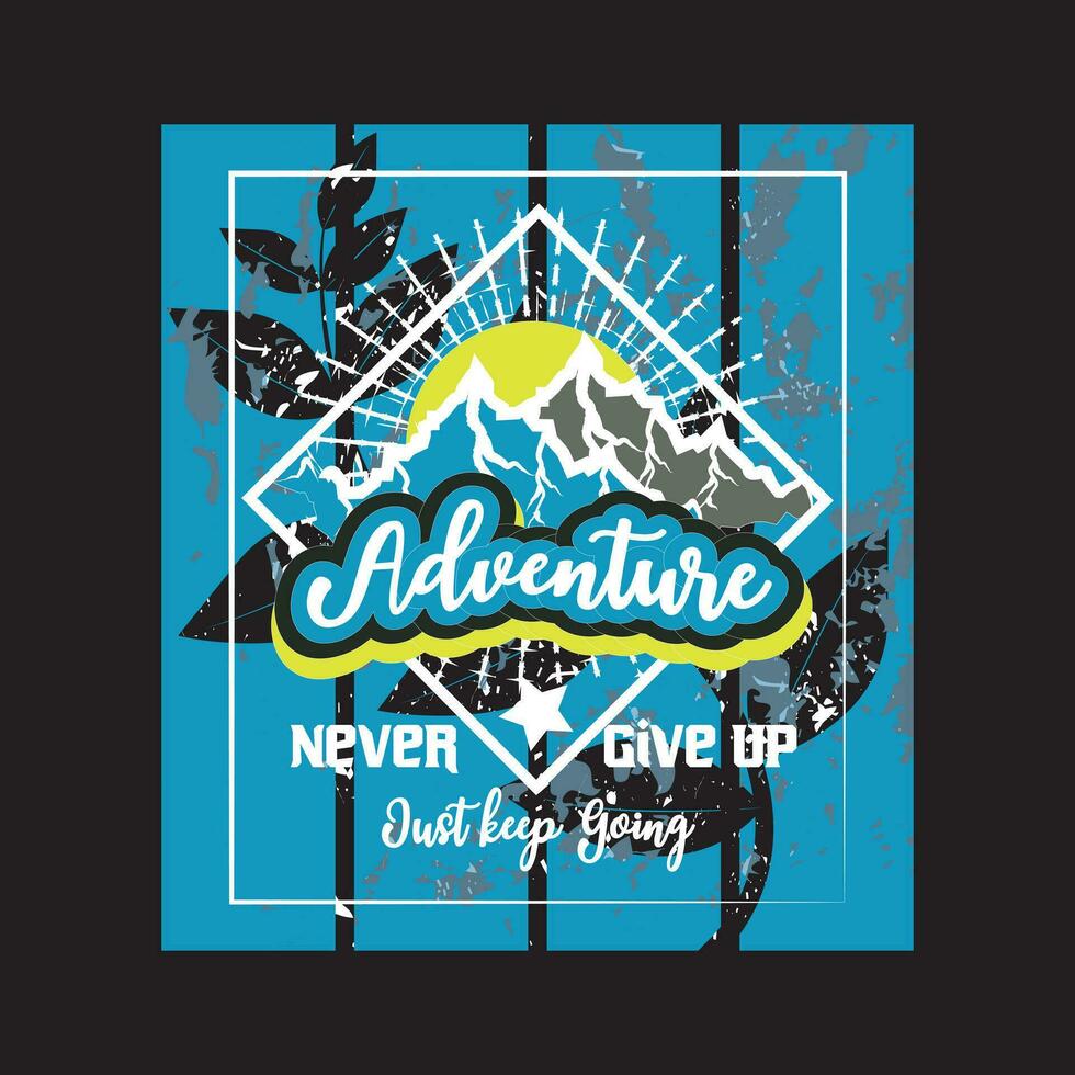 Adventure dark t shirt design vector