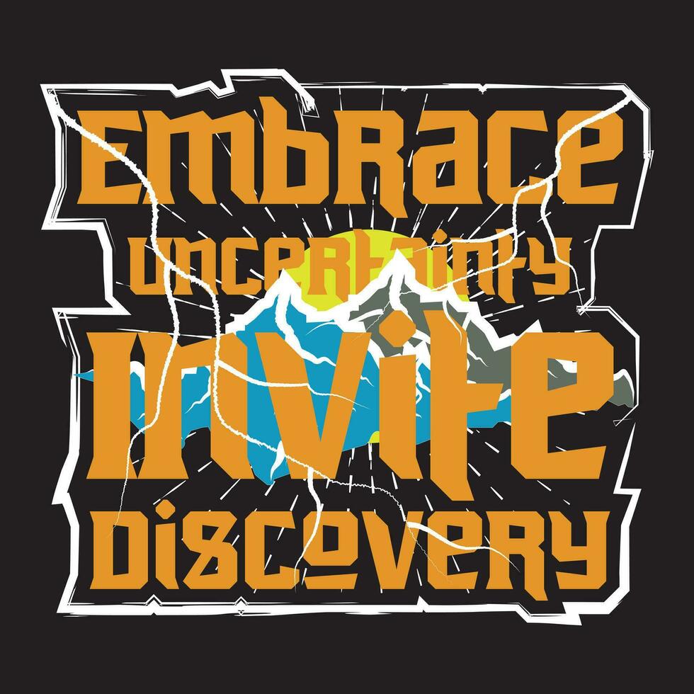 Adventure dark t shirt design vector