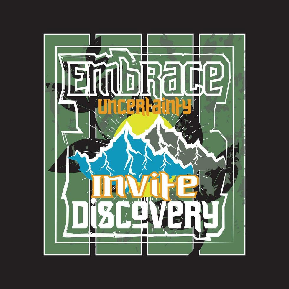 Adventure dark t shirt design vector