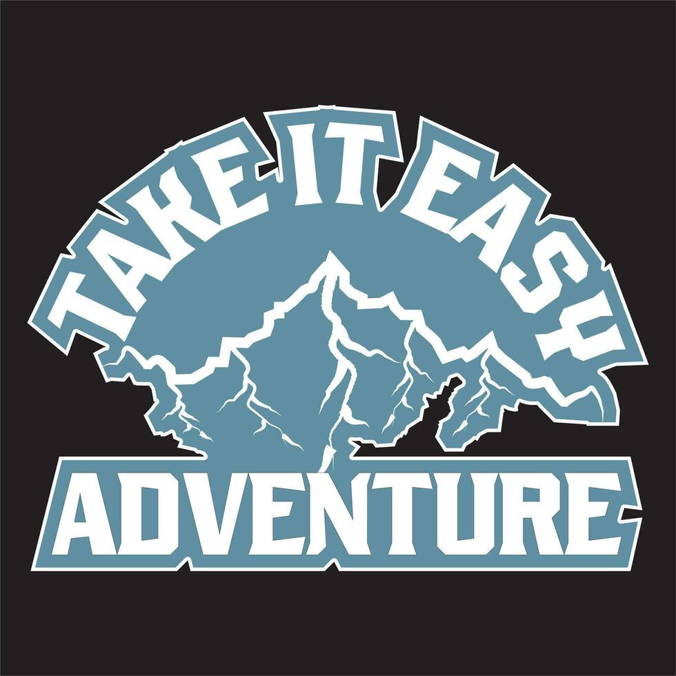 Adventure dark t shirt design vector