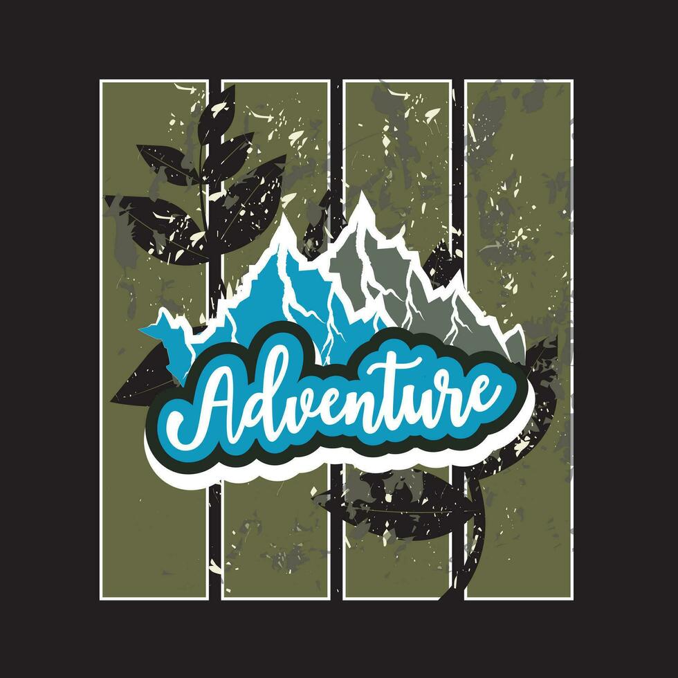 Adventure dark t shirt design vector