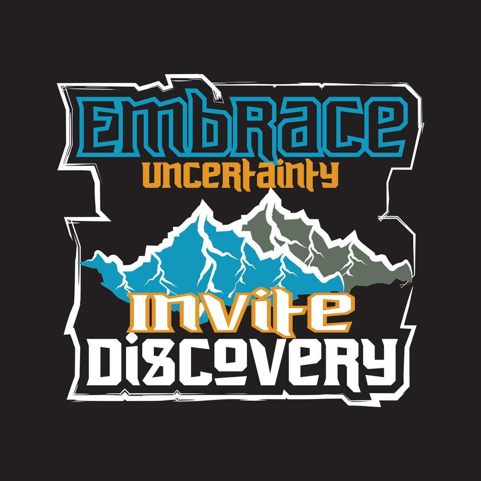 Adventure dark t shirt design vector