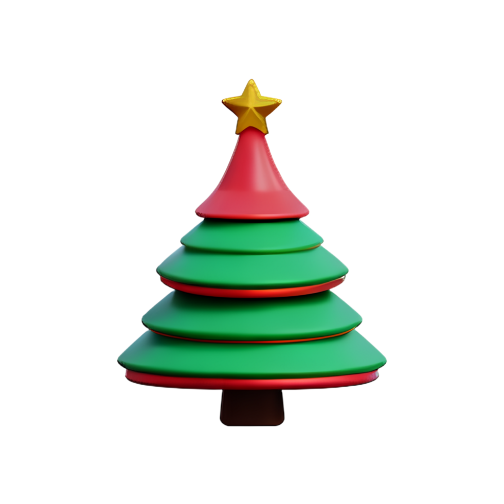 Natal árvore 3d ícone ilustração png