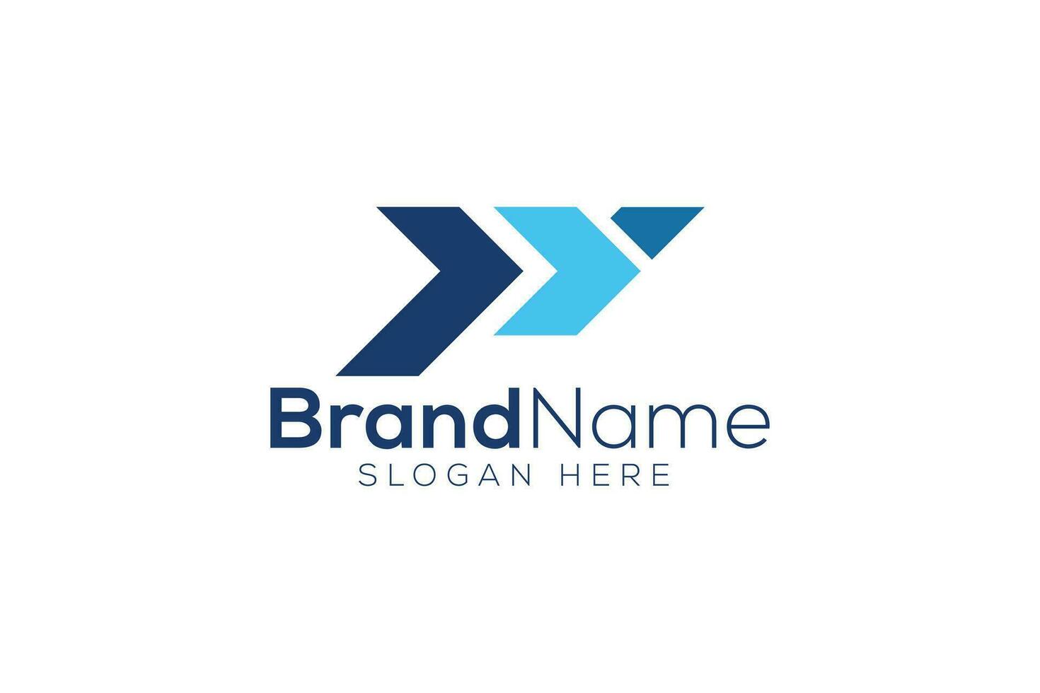 Minimal and Professional letter P Y arrow vector logo design