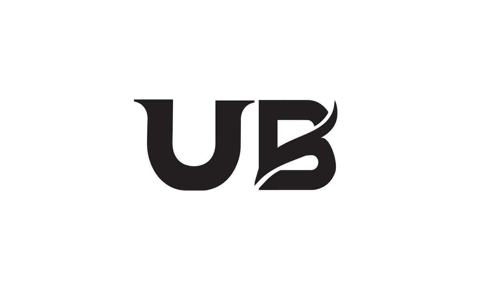 BU, UB, Abstract Letters Logo Monogram vector