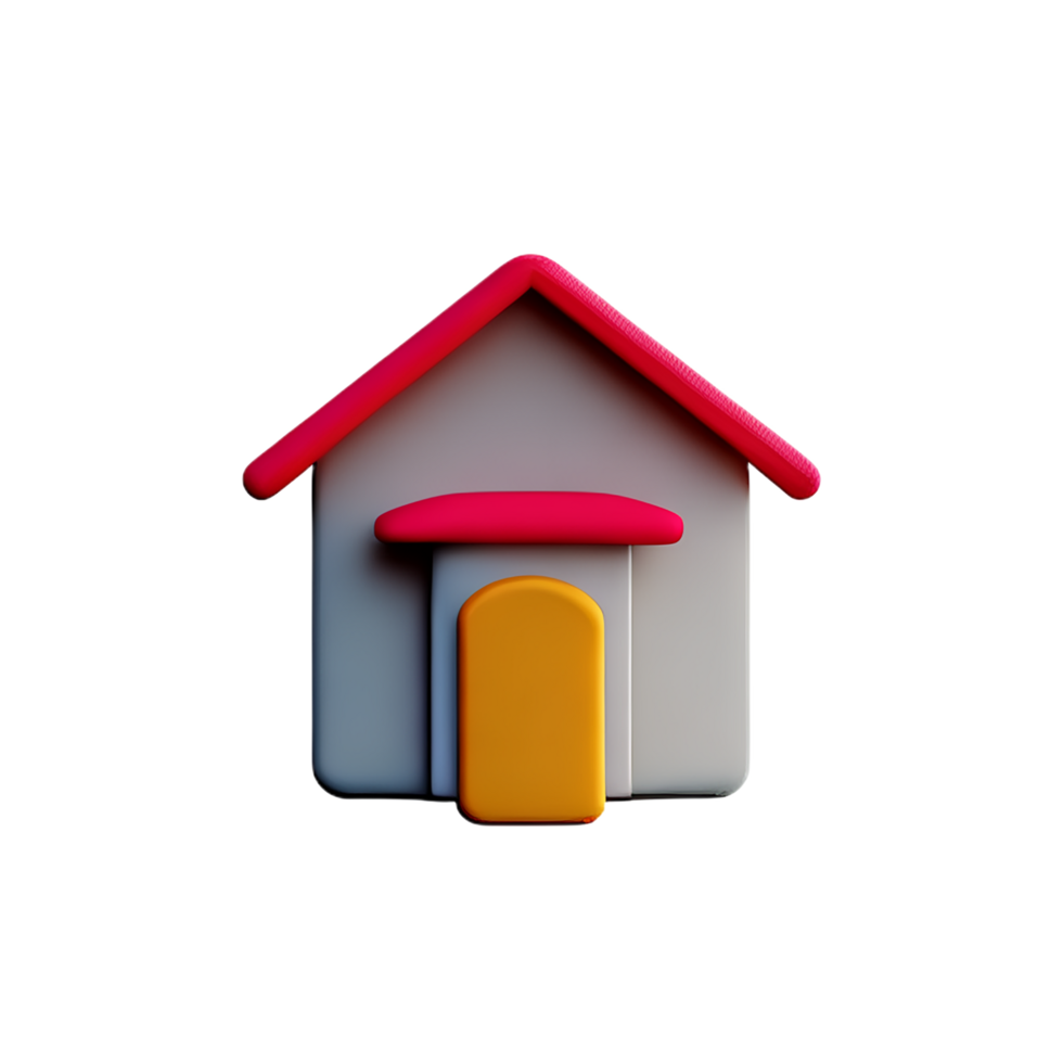 house 3d icon illustration png