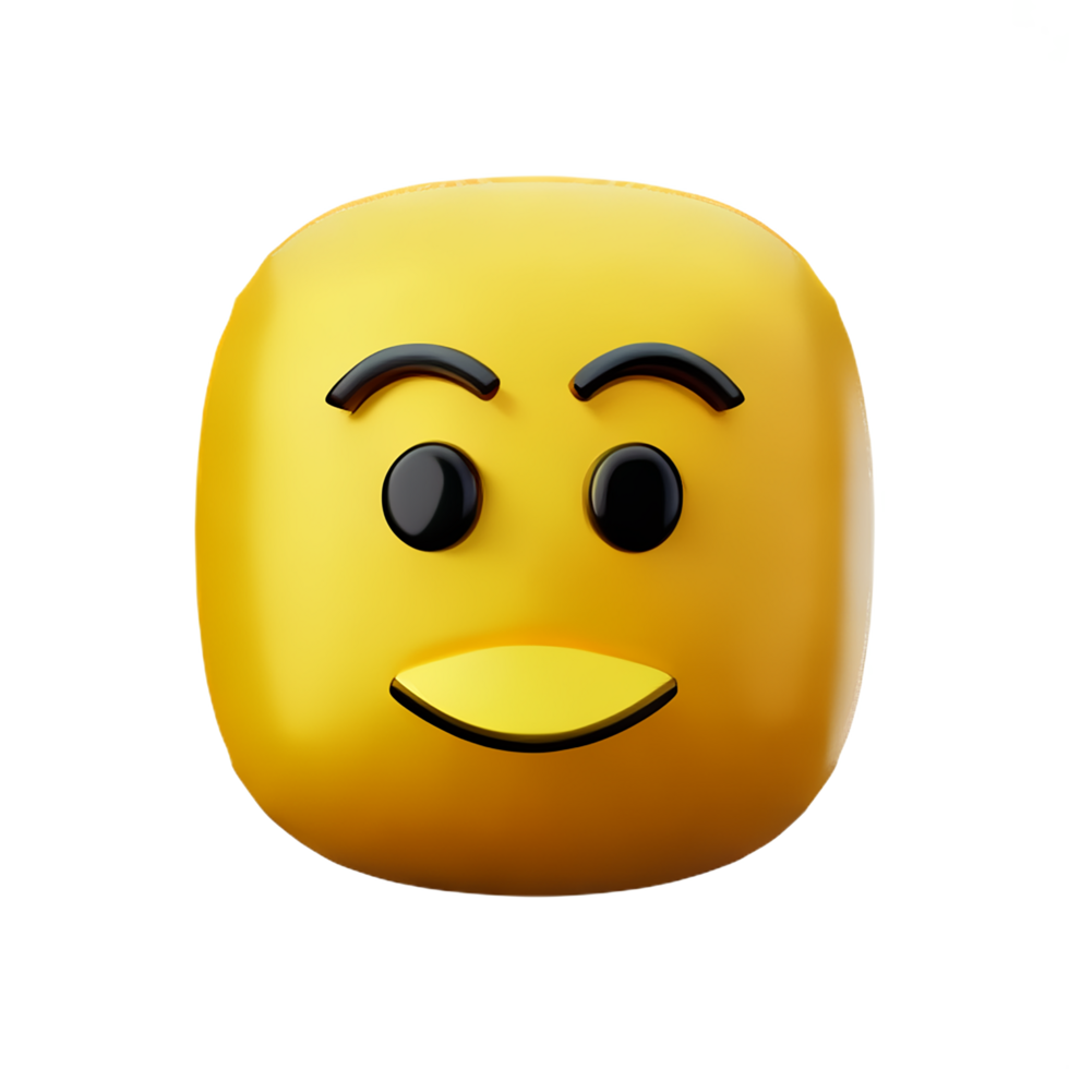 emoji 3d rendering icon illustration png