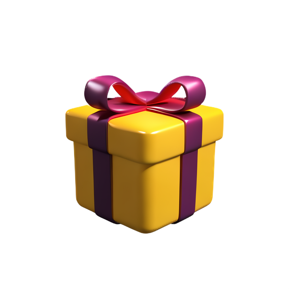 gift box 3d rendering icon illustration png