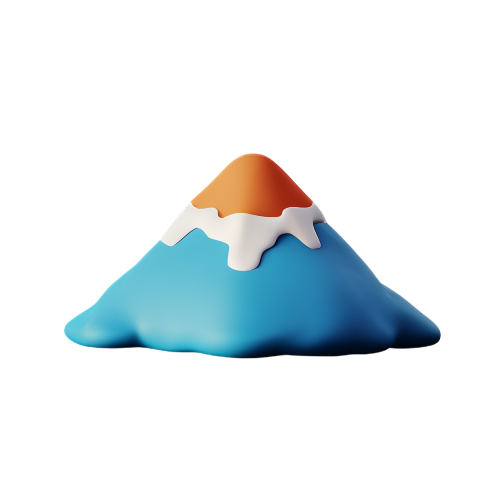 mountain 3d icon illustration png