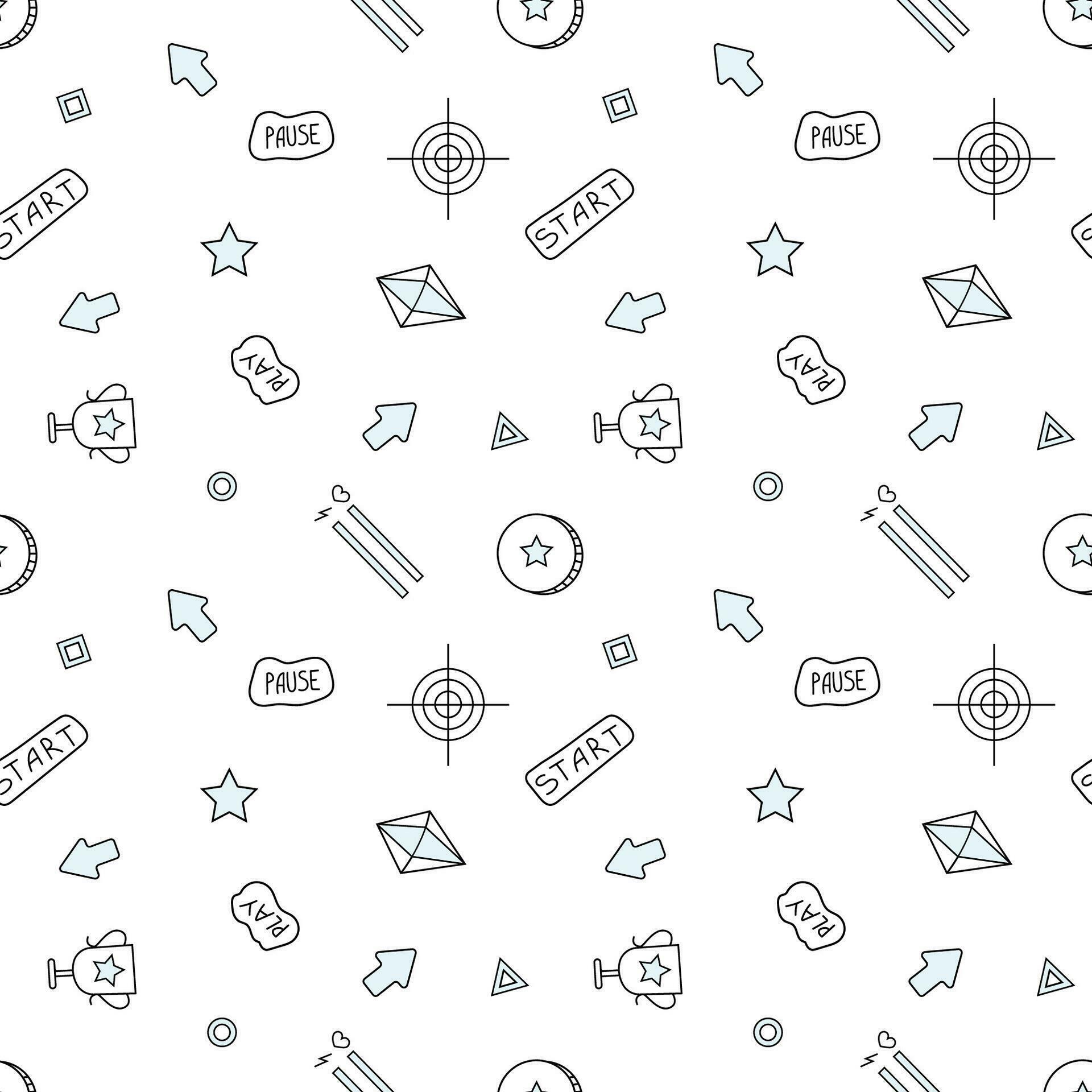 Video game seamless vector pattern. 28202688 Vector Art at Vecteezy